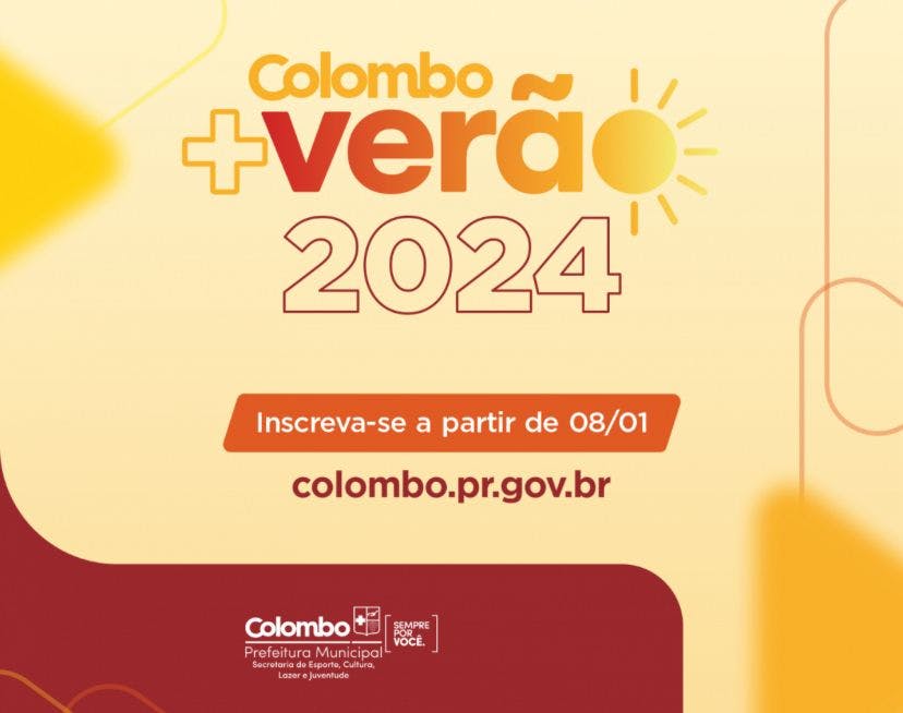 Prefeito de Colombo lança o Colombo + Verão 2024 com o maior volume de ações da história do Município 