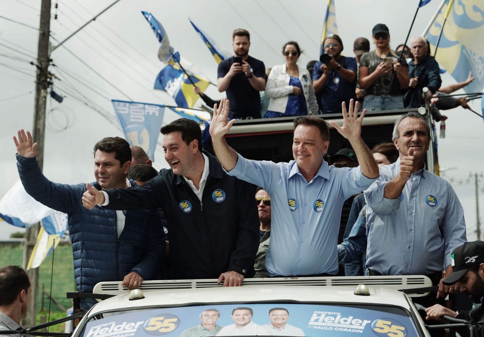 Helder Lazarotto e Paulo Coradin promovem a maior carreata da história de Colombo